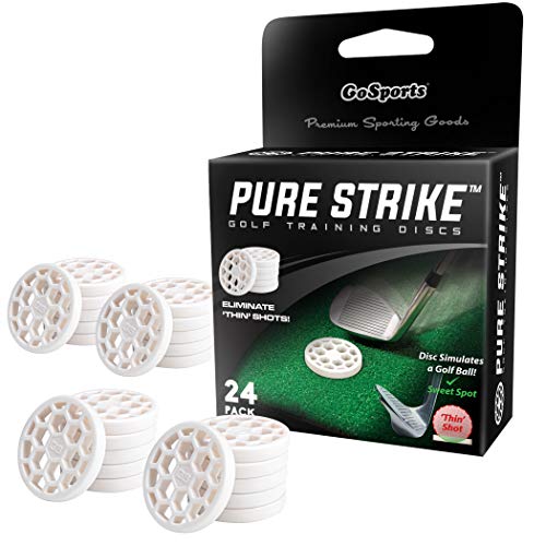 GoSports Golf Pure Strike Golf-Trainingsscheiben, 24 Stück, beseitigen dünne Schläge von GoSports