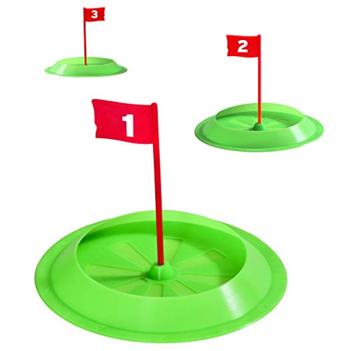 GoSports Pure Putt Challenge Putting Cups 3er Pack – Praxis Putting Drinnen & Draußen von GoSports