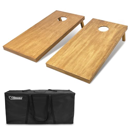 GoSports Unisex, Teenager Sets Cornhole-Bretter aus Holz, 100 optionale Farben, Keine Sitzsäcke, 4 x 2 ft von GoSports