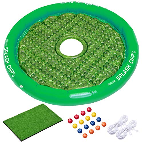 GoSports Unisex Golf-splashchip-01 GoSports Splash Chip Schwimmendes Golfspiel inklusive Chipping Target 16 Schaumstoff-Golfbälle, 1 Chipping M, Grün, Chipping Matte und Tethering Ropes UK GoSports Unisex Golf-splashchip-01 GoSports Splash Chip Schwimmendes Golfspiel inklusive Chipping Target 16 Schaumstoff-Golfbälle, 1 Chipping M, Grün, Chipping Matte und Tethering Ropes UK von GoSports
