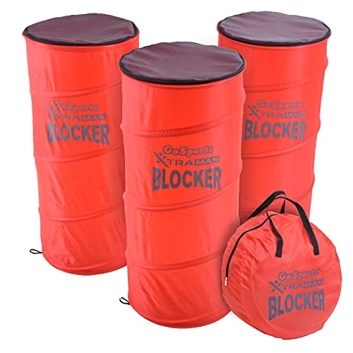 GoSports XTRAMAN Blocker Pop-Up-Defenders 3er-Pack – Sicher simulieren Verteidiger für alle wichtigen Sportarten – Basketball, Fußball, Fußball und mehr von GoSports