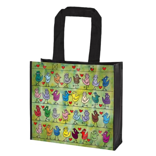 Einkaufstasche James Rizzi -Birds on a Love Wire Pop Art Einkaufstasche James Rizzi -Birds on a Love Wire Pop Art von Goebel