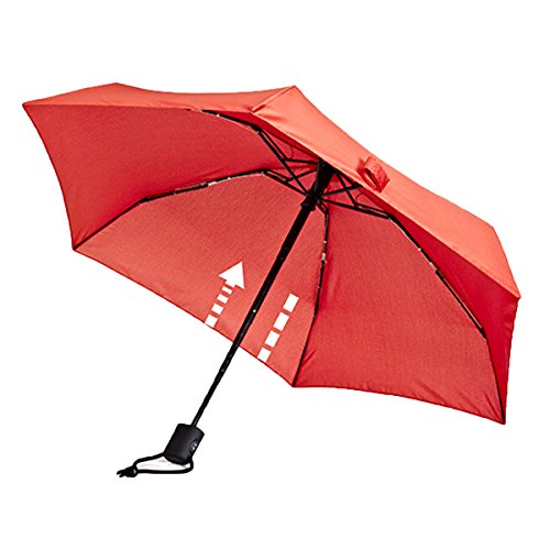 EuroSCHIRM Unisex – Erwachsene Dainty Automatic Regenschirm, Rot, One Size von EuroSCHIRM