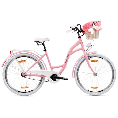 Goetze Style 26 Zoll Damen Citybike, 17 Zoll Rahmen, Tiefeinsteiger, 1-Gang, Rücktrittbremse, LED-Beleuchtung, Gepäckträger, Komfortsattel, Schutzbleche, Hollandrad mit Korb & Einsatz! Goetze Style 26 Zoll Damen Citybike, 17 Zoll Rahmen, Tiefeinsteiger, 1-Gang, Rücktrittbremse, LED-Beleuchtung, Gepäckträger, Komfortsattel, Schutzbleche, Hollandrad mit Korb & Einsatz! von Goetze