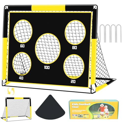 Gofady 2-in-1 Fußballtor für Kinder – Tragbares & Stabiles Fussballtore mit 5 Zielbereichen, Faltbares Design, Tragetasche, Garten, Park, Strand(Gelb, 150 * 120 * 120cm) Gofady 2-in-1 Fußballtor für Kinder – Tragbares & Stabiles Fussballtore mit 5 Zielbereichen, Faltbares Design, Tragetasche, Garten, Park, Strand(Gelb, 150 * 120 * 120cm) von Gofady