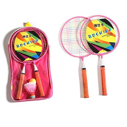 Gogogmee 1 Satz Badminton Schläger Badmintonschläger Badminton Für Kinder Tennisschläger Für Kinder Outdoor-sportspielzeug Kinderbedarf Rosa von Gogogmee