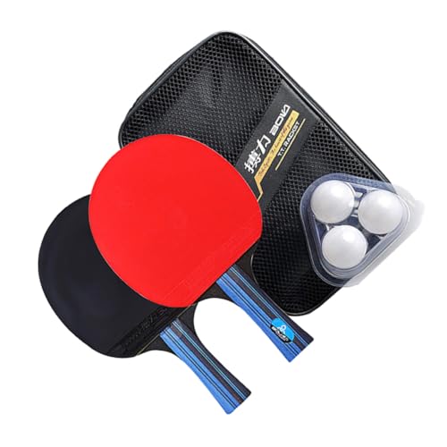 Gogogmee 1 Satz Pong Tischtennisschläger Tischtennisschläger Tischtennisschläger Tischtennis Trainingsschläger Tischtennisschläger Tischtennisschläger Dominoständer Pu Rot von Gogogmee