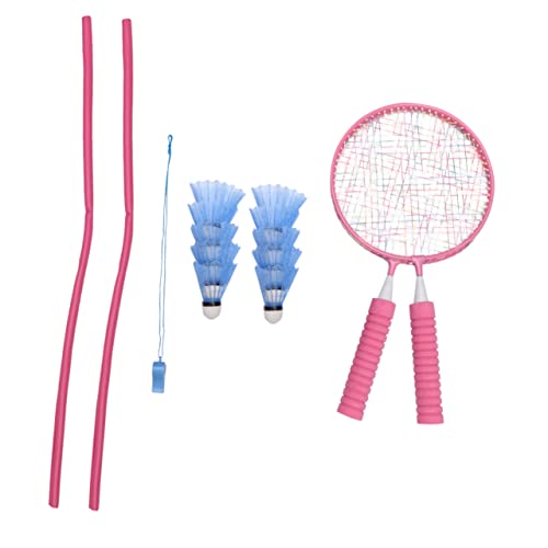 Gogogmee 1 Set Badminton Rackets Für Federballspielzeug Ideal Für Outdoor Sport Und Freizeitaktivitäten Perfekt Für Anfänger Inklusive 1 Pinkem Badminton Schläger Und Bällen von Gogogmee