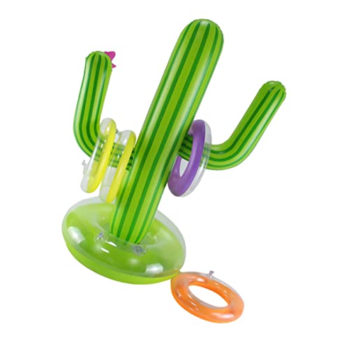 Gogogmee 1 Set Ferrule Kaktus Spielzeug Kaktus Wurfring Sommer Strandspielzeug Schwimmendes Kaktus Spielzeug Aufblasbares Kaktus Spielzeug Strand Kaktus Spielzeug Spiel Kaktus Ring von Gogogmee