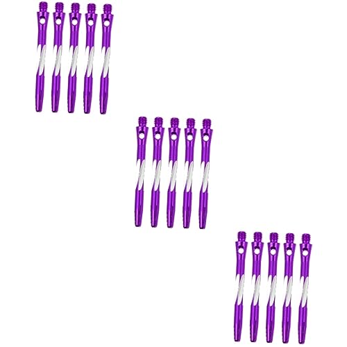 Gogogmee 15 STK Dartschaft Dart Spiel Welle Kurze Dartstiele Dartzubehör Wurfpfeil Zubehör Lieferungen Zum Dartwerfen 2ba Dartstange Austausch Der Dartschäfte Aluminiumlegierung Violett von Gogogmee