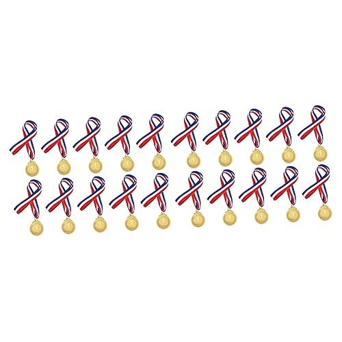 Gogogmee 20 Stk Die Medaille Rechtschreibmedaillen Sportliche Medaillen Gold-bronze-medaillen Gold-, Silber- Und Bronzemedaillen Zahlenmedaillen Medaille Bronze Und Gold Stoff von Gogogmee