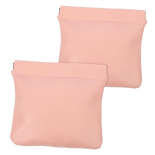 Gogogmee 2St Kosmetik Tasche roter Umschlag Mini-Kosmetiktasche Mini-Geldbörsen für Frauen Storage Bags aufbewahrungstüten Seesäcke für unterwegs Make-up-Taschen Lippenstift Fall PU-Leder von Gogogmee