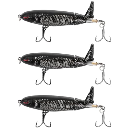 Gogogmee 3St Propeller-Swimbait Harter Köder Bionische Köder Lockköder Köder zum Angeln Fischköder bionischer köder fischerzubehör Kunstköder Farbenfroher Köder bemalte Köder Angelköder von Gogogmee