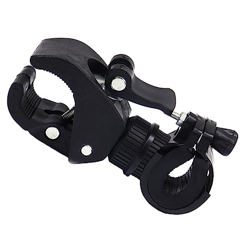 Gogogmee 3st Fahrradlichtständer Fahrradlenker-taschenlampenhalter Stabiles Lichtgestell Bequeme Taschenlampe Fahrradtaschenlampe Fahrradlicht-Clip Fackelständer-Clip Black Abs von Gogogmee