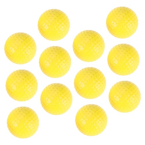 Gogogmee 48 STK Golfschaumball Light Bulb lichtkugeln Golf-Trainingsset gelkugeln Driving-Range-Ball Trainingsbälle aus Schaumstoff Indoor-Golfübungsbälle leichte Golfbälle Kunstharz Yellow von Gogogmee