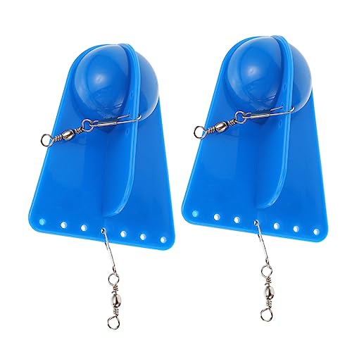 Gogogmee 8 STK Sprungbrett Boot Angeln Trolling Board Outdoor-versorgung Langlebige Angelgeräte Blauflossenköder Zum Angeln Trolling-köder Tauchbrett Zum Meeresangeln Blue Plastik von Gogogmee