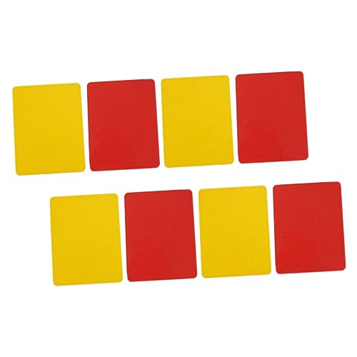 Gogogmee 8 Teiliges Schiedsrichter Werkzeug Spielzubehör Professionelle Schiedsrichter Rot Gelb Karten Standard Fußballkarten Rot Gelb Karten Für Fußballsport Richterkarten Tragbare von Gogogmee