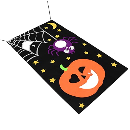 Gogogmee Halloween-Filzbanner Halloween-Sitzsack-Wurfspiele Kinder werfen Banner Halloween-Flagge Halloween fotohintergrund Halloween Dekoration Banner werfen Banner Sitzsack werfen gefühlt von Gogogmee