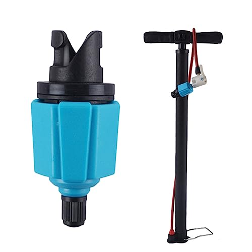 Gogogmee Paddle Board Kajak Autopumpe Adapter Ventil Konverter Aufblasbare Ventile Pumpenadapter Blau + Schwarz Für Schlauchboote von Gogogmee