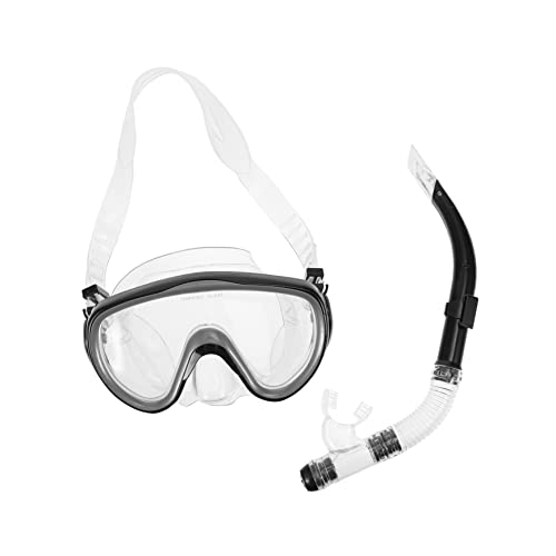 Gogogmee Schnorchelmasken Set Für Erwachsene Komplettes Tauchset Mit Anti Fog Und Anti Leck Design Integrierte Taucherbrille Mit Nasenschutz Für Optimales Schnorcheln Und Schwimmen von Gogogmee