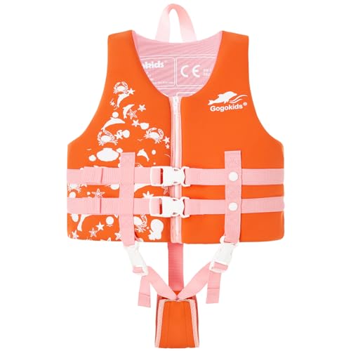 Gogokids Jungen Mädchen Schwimm Weste Schwimmen Jacke - Kinder Schwimmende Badeanzug Bademode Schwimmtraining Kleinkind Lernt Schwimmen von Gogokids