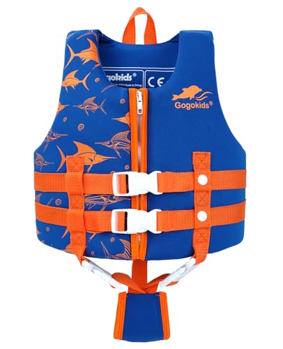 Gogokids Jungen Mädchen Schwimm Weste Schwimmen Jacke - Kinder Schwimmende Badeanzug Bademode Schwimmtraining Kleinkind Lernt Schwimmen von Gogokids