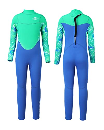 Gogokids Neoprenanzug Kinder - 2.5mm Neopren Tauchanzug, UV 50+ Sonnenschutz, Ultrastretch, Back Reißverschluss - Ideal für Schwimmen, Surfen, Wassersport von Gogokids
