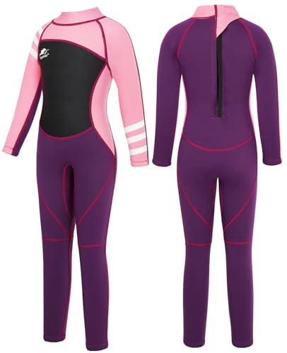 Gogokids Kinder Neoprenanzüge - Jungen Mädchen Rash Guard Einteiler Thermische Badeanzüge 2.5mm Neopren Taucheranzug Schnorchelanzug UV-Schutz 50+ von Gogokids