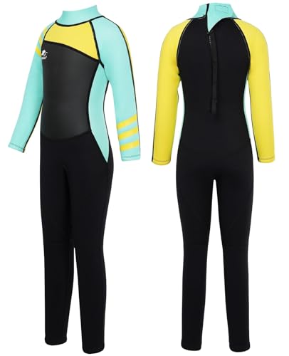 Gogokids Kinder Neoprenanzüge - Jungen Mädchen Rash Guard Einteiler Thermische Badeanzüge 2.5mm Neopren Taucheranzug Schnorchelanzug UV-Schutz 50+ von Gogokids