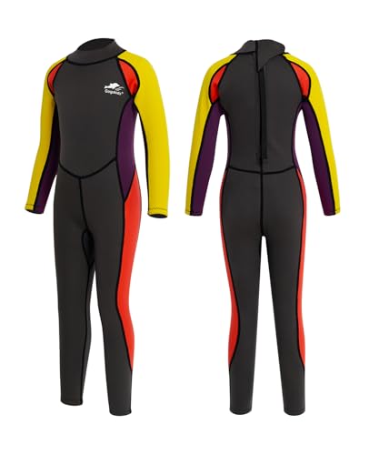 Gogokids Kinder Neoprenanzüge - Jungen Mädchen Rash Guard Einteiler Thermische Badeanzüge 2.5mm Neopren Taucheranzug Schnorchelanzug UV-Schutz 50+ Gogokids Kinder Neoprenanzüge - Jungen Mädchen Rash Guard Einteiler Thermische Badeanzüge 2.5mm Neopren Taucheranzug Schnorchelanzug UV-Schutz 50+ von Gogokids