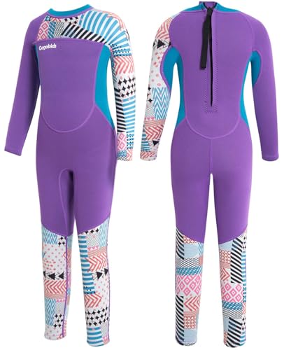 Gogokids Kinder Neoprenanzüge Thermische Bademode, Mädchen Einteiler Badeanzüge 2.5mm Neopren Taucheranzug Rash Guard Schnorchelanzug UV-Schutz 50+, L Gogokids Kinder Neoprenanzüge Thermische Bademode, Mädchen Einteiler Badeanzüge 2.5mm Neopren Taucheranzug Rash Guard Schnorchelanzug UV-Schutz 50+, L von Gogokids