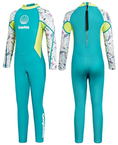 Gogokids Kinder Neoprenanzüge Thermische Bademode, Mädchen Einteiler Badeanzüge 2.5mm Neopren Taucheranzug Rash Guard Schnorchelanzug UV-Schutz 50+, M Gogokids Kinder Neoprenanzüge Thermische Bademode, Mädchen Einteiler Badeanzüge 2.5mm Neopren Taucheranzug Rash Guard Schnorchelanzug UV-Schutz 50+, M von Gogokids
