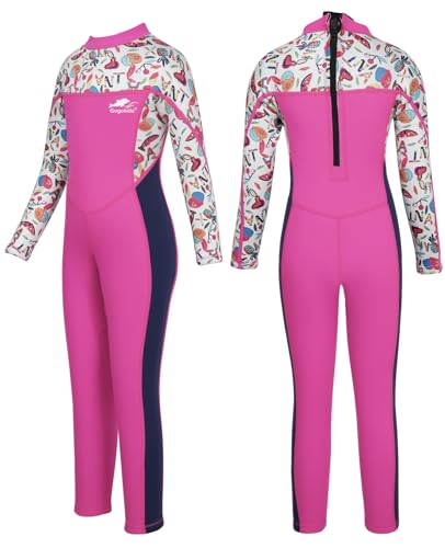 Gogokids Kinder Neoprenanzug - Mädchen Neopren Badeanzug Lang Ärmel, Rash Guard Einteilige Badebekleidung 2.5mm Taucheranzug Schnorchelanzug UV 50+ Sonnenschutz, XXL Gogokids Kinder Neoprenanzug - Mädchen Neopren Badeanzug Lang Ärmel, Rash Guard Einteilige Badebekleidung 2.5mm Taucheranzug Schnorchelanzug UV 50+ Sonnenschutz, XXL von Gogokids
