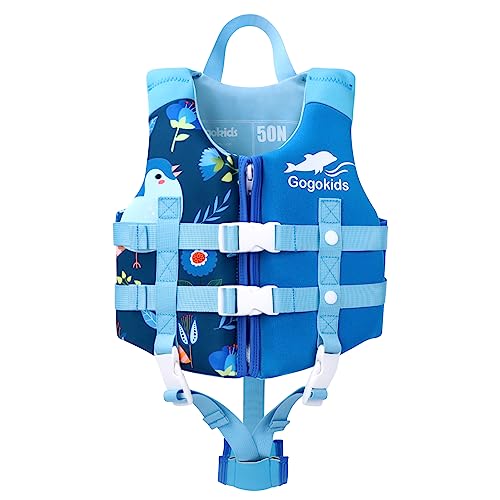 Gogokids Kinder Schwimmweste Float Jacket – Kleinkind Badeanzug Assist Bademode Schwimmtraining Auftrieb Badeweste Neopren Schwimmweste für 1–3 Jahre 11-35kg von Gogokids
