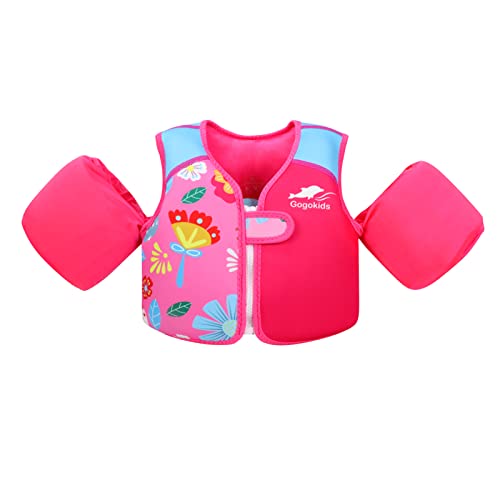 Gogokids Kinder Schwimmweste mit Schwimmärmeln, Kleinkinder Schwimmjacke mit Armbändern Jung Mädchen Schwimmhilfe Auftrieb für 3-6 Jahre/19-30 KG für Pool, Schwimmunterricht, Schwim und Wasserpark Gogokids Kinder Schwimmweste mit Schwimmärmeln, Kleinkinder Schwimmjacke mit Armbändern Jung Mädchen Schwimmhilfe Auftrieb für 3-6 Jahre/19-30 KG für Pool, Schwimmunterricht, Schwim und Wasserpark von Gogokids