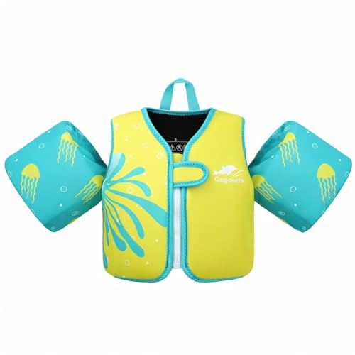 Gogokids Kinder Schwimmweste mit Schwimmärmeln, Kleinkinder Schwimmjacke mit Armbändern Jung Mädchen Schwimmhilfe Auftrieb für 2-3 Jahre/15-19 KG für Pool, Schwimmunterricht, Schwim und Wasserpark Gogokids Kinder Schwimmweste mit Schwimmärmeln, Kleinkinder Schwimmjacke mit Armbändern Jung Mädchen Schwimmhilfe Auftrieb für 2-3 Jahre/15-19 KG für Pool, Schwimmunterricht, Schwim und Wasserpark von Gogokids