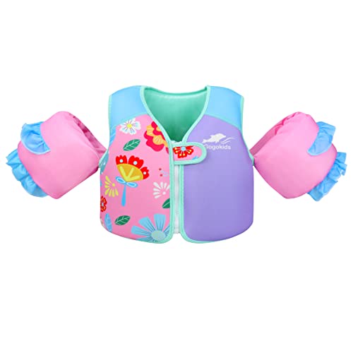 Gogokids Kinder Schwimmweste mit Schwimmärmeln, Kleinkinder Schwimmjacke mit Armbändern Jung Mädchen Schwimmhilfe Auftrieb für 2-3 Jahre/15-19 KG für Pool, Schwimmunterricht, Schwim und Wasserpark Gogokids Kinder Schwimmweste mit Schwimmärmeln, Kleinkinder Schwimmjacke mit Armbändern Jung Mädchen Schwimmhilfe Auftrieb für 2-3 Jahre/15-19 KG für Pool, Schwimmunterricht, Schwim und Wasserpark von Gogokids