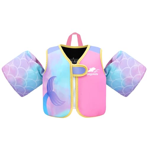 Gogokids Kinder Schwimmweste mit Schwimmärmeln, Kleinkinder Schwimmjacke mit Armbändern Jung Mädchen Schwimmhilfe Auftrieb für 3-6 Jahre/19-30 KG für Pool, Schwimmunterricht, Schwim und Wasserpark Gogokids Kinder Schwimmweste mit Schwimmärmeln, Kleinkinder Schwimmjacke mit Armbändern Jung Mädchen Schwimmhilfe Auftrieb für 3-6 Jahre/19-30 KG für Pool, Schwimmunterricht, Schwim und Wasserpark von Gogokids