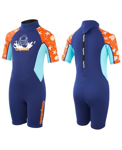 Gogokids Neoprenanzug Kinder-2.5 mm Neopren Thermal Einteilige Neoprenanzüge für Kids One Piece Neopren Shorty für Kinder für Wassersport Surfen Schwimmen Tauchen Gogokids Neoprenanzug Kinder-2.5 mm Neopren Thermal Einteilige Neoprenanzüge für Kids One Piece Neopren Shorty für Kinder für Wassersport Surfen Schwimmen Tauchen von Gogokids