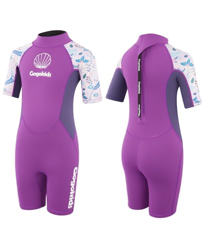 Gogokids Neoprenanzug Kinder-2.5 mm Neopren Thermal Einteilige Neoprenanzüge für Kids One Piece Neopren Shorty für Kinder für Wassersport Surfen Schwimmen Tauchen von Gogokids