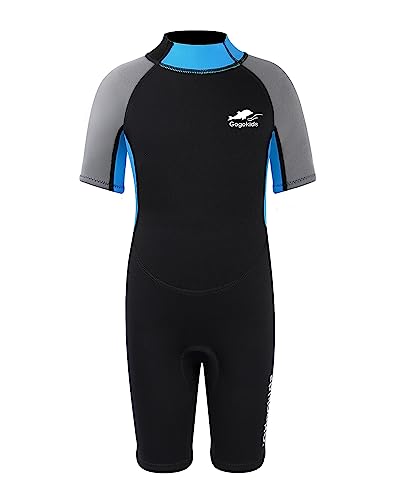 Gogokids Neoprenanzug Kinder Neopren Shorty Kinder Neoprenanzug Kurz 2,5mm - Neoprenanzüge für Baby Anzugkleinkind Mädchen Jungen, Kids Tauchanzüge Schwimmanzug Wetsuit, Schwimmen Tauchen Schnorcheln von Gogokids