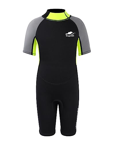 Gogokids Neoprenanzug Kinder Neopren Shorty Kinder Neoprenanzug Kurz 2,5mm - Neoprenanzüge für Baby Anzugkleinkind Mädchen Jungen, Kids Tauchanzüge Schwimmanzug Wetsuit, Schwimmen Tauchen Schnorcheln von Gogokids