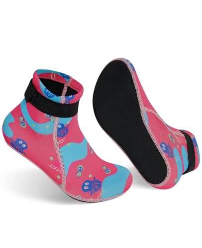 Gogokids Neoprensocken Kinder 3mm, Warm Halten Tauchsocken, rutschfeste Schwimmsocken, Mit Klettverschluss Beachvolleyball Socken für Schnorcheln, Surfen, Beach Volleyball, Strand Gogokids Neoprensocken Kinder 3mm, Warm Halten Tauchsocken, rutschfeste Schwimmsocken, Mit Klettverschluss Beachvolleyball Socken für Schnorcheln, Surfen, Beach Volleyball, Strand von Gogokids