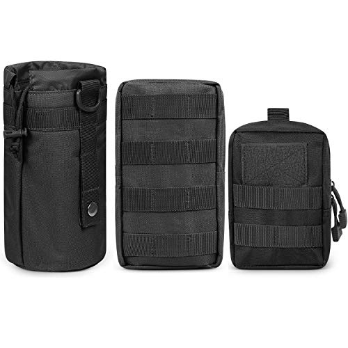 Gogoku Molle-Tasche für Wasserflaschen, Schwarz, 3 Stück Gogoku Molle-Tasche für Wasserflaschen, Schwarz, 3 Stück von Gogoku