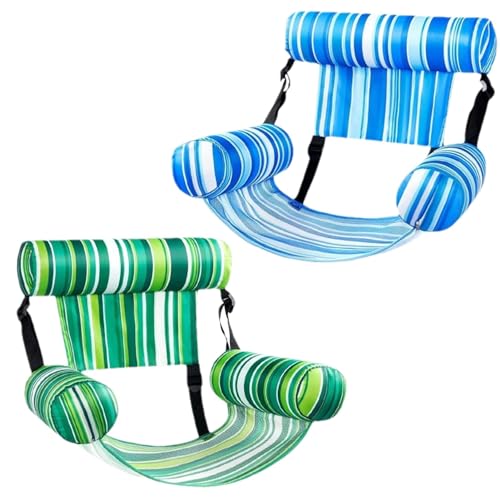 Gohemsun Poolschwimmer für Erwachsene, aufblasbarer Poolschwimmer,2 Stück verstellbare Strandschwimmer - Aufblasbarer Poolschwimmer für Erwachsene, verstellbare Pool-Floats-Liege, schwimmender Stuhl, von Gohemsun