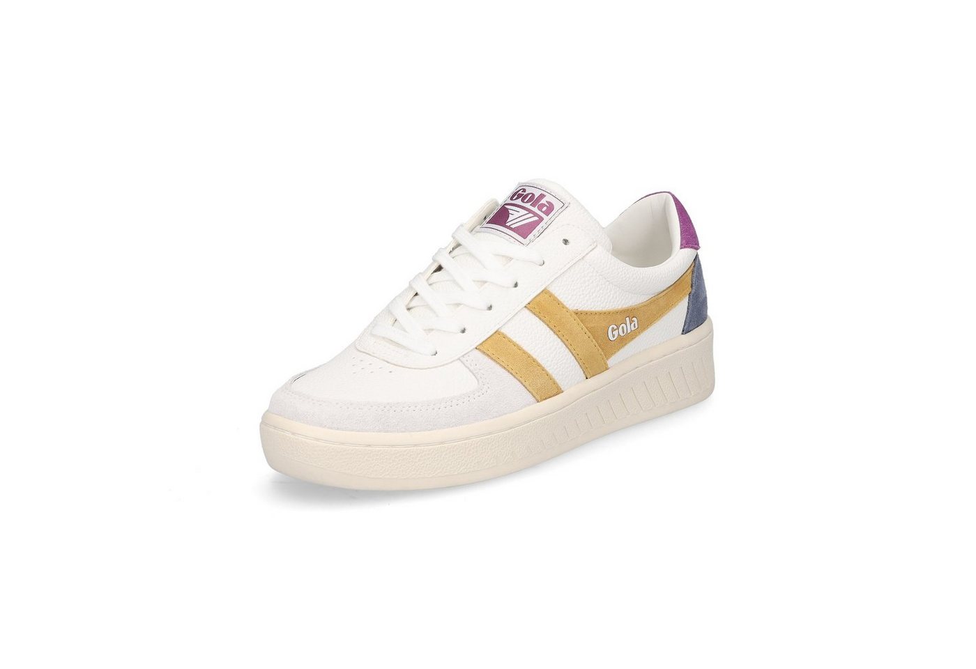 Gola Gola Damen Sneaker Grandslam Trident weiß gelb Sneaker von Gola