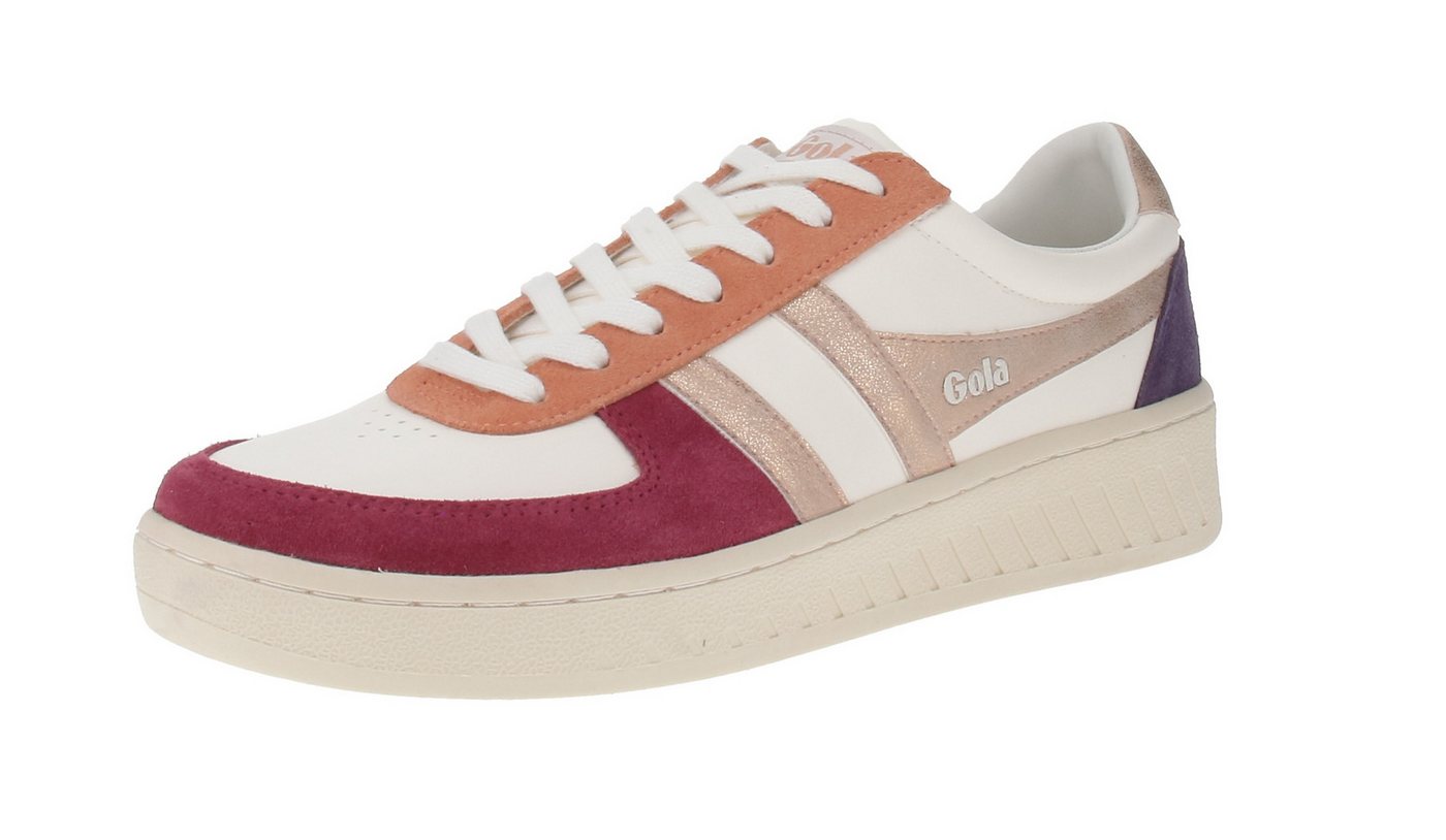 Gola Grandslam Quad O.Wht-Cerise-R.Gold-Plum Sneaker von Gola