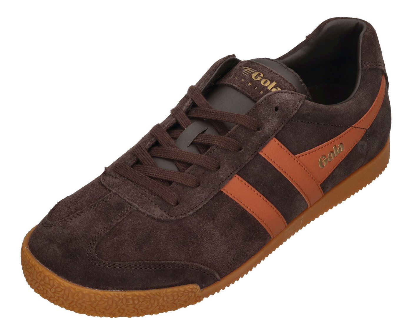 Gola HARRIER CMA192UT Sneaker Dark Brown Moody Orange Gola HARRIER CMA192UT Sneaker Dark Brown Moody Orange von Gola