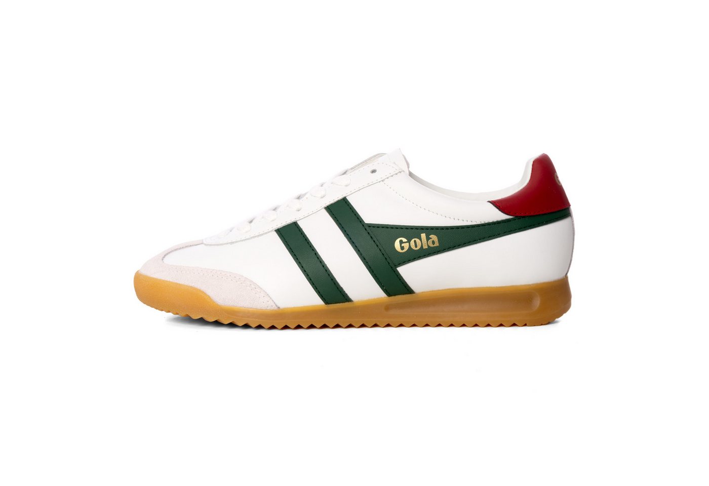 Gola Schuhe Gola Torpedo Leather, G 45, F white/green/red Sneaker von Gola