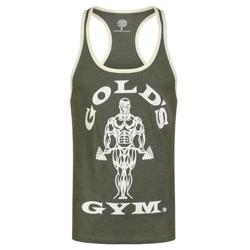 Gold's Gym, Muscle Joe Contrast Vest, Tank Top, Herren, Grün, S von Gold's Gym